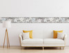 GB4030 Grace & Gardenia Star Affirm Peel and Stick Wallpaper Border 10in Height x 15ft Long,Neutral Gray Off White