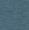 4014-26460 Exhale Denim Blue Texture Faux Grasscloth Wallpaper Non Woven Unpasted Wall Covering Seychelles Collection from A-Street Prints by Brewster Made in Great Britain