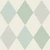 4111-63030 Kalas Light Blue Diamond Wallpaper Feature Wall Style Unpasted Non Woven Wall Covering Briony Collection from A-Street Prints by Brewster Made in Sweden