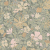 4111-63020 Midsommar Grey Floral Medley Wallpaper Scandinavian Style Unpasted Non Woven Wall Covering Briony Collection from A-Street Prints by Brewster Made in Sweden