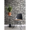 DD347453 Jemima Black Zebra Wallpaper Glam Style Unpasted Non Woven Wall Covering Design Department Collection from Origin by Brewster Made in Netherlands