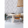 DD139011 Thuy Grey Banana Leaves Wallpaper Tropical Style Unpasted Non Woven Wall Covering Design Department Collection from ESTA Home by Brewster Made in Netherlands