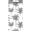 DD139162 Taj Charcoal Palm Trees Wallpaper Tropical Style Unpasted Non Woven Wall Covering Design Department Collection from ESTA Home by Brewster Made in Netherlands