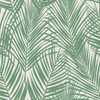 DD139007 Fifi Green Palm Frond Wallpaper Tropical Style Unpasted Non Woven Wall Covering Design Department Collection from ESTA Home by Brewster Made in Netherlands