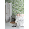 DD139189 Carola Green Jungle Tropics Wallpaper Tropical Style Unpasted Non Woven Wall Covering Design Department Collection from ESTA Home by Brewster Made in Netherlands