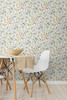 PR11901 Wildflowers Prepasted Multicolored Wallpaper Contemporary Style Prepasted Paper (Coated) Wall Covering by Prepasted Online from Seabrook Designs