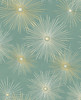 PR11004 Starburst Geo Prepasted Teal Gold Aqua Wallpaper Mid Century Style Prepasted Paper (Coated) Wall Covering by Prepasted Online from Seabrook Designs