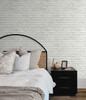 PR10800 Industrial Faux Brick Prepasted Off White Wallpaper Industrial Style Prepasted Paper (Coated) Wall Covering by Prepasted Online from Seabrook Designs