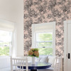 2927-81601 Carmel Baroque Florals Blush Pink Animals Theme Unpasted Gravure Acrylic Coated Wallpaper from A-Street Prints Newport Made in United States