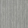 RRD7606N Vintage Tin Metallic Brushed Nickel Wood Style Unpasted Fabric Backed Vinyl Wallpaper from Ronald Reddings Industrial Interiors III Made in United States