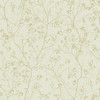 DD3812 Luminous Branches Cream Gold Yellow Botanical Theme Unpasted Non Woven Wallpaper from Antonina Vella Dazzling Dimensions Volume II