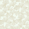 DD3741 Gingko Toss Gold Yellow Botanical Theme Unpasted Non Woven Wallpaper from Antonina Vella Dazzling Dimensions Volume II Made in United States