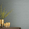 DD3734 Shining Sisal Grasscloth Silver Blue Faux Grasscloth Theme Unpasted Non Woven Wallpaper from Antonina Vella Dazzling Dimensions Volume II