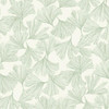 DD3745 Gingko Toss Green Botanical Theme Unpasted Non Woven Wallpaper from Antonina Vella Dazzling Dimensions Volume II Made in United States