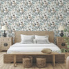 BL1722 Butterfly House Off White Blue Animals & Insects Theme Unpasted Non Woven Wallpaper from Blooms Second Edition Resource Library