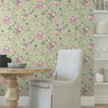 BL1791 Dream Blossom Light Green Floral Theme Unpasted Non Woven Wallpaper from Blooms Second Edition Resource Library