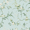 BL1742 Blossom Branches Spa Blue Floral Theme Unpasted Non Woven Wallpaper from Blooms Second Edition Resource Library