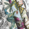 BL1702 Rainforest Soft Off White Green Animals & Insects Theme Unpasted Non Woven Wallpaper from Blooms Second Edition Resource Library