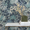 BL1812 Forest Floor Navy Botanical Theme Unpasted Non Woven Wallpaper from Blooms Second Edition Resource Library