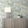 BL1753 Protea Cream Blue Floral Theme Unpasted Non Woven Wallpaper from Blooms Second Edition Resource Library