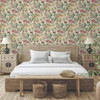 BL1724 Butterfly House Light Taupe Coral Animals & Insects Theme Unpasted Non Woven Wallpaper from Blooms Second Edition Resource Library