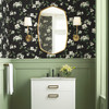 BL1764 Dogwood Black Floral Theme Unpasted Non Woven Wallpaper from Blooms Second Edition Resource Library