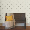 PSW1452RL Star Splendor Wicker Gray Metallic Glint Brown Contemporary Theme Peel & Stick Wallpaper from Erin & Ben Co. Premium Peel + Stick Made in United States