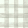 PSW1171RL Magnolia Home Watercolor Check Gray Neutral Country Theme Wallpaper from York Premium Peel & Stick Magnolia Home Made in United States