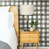 PSW1169RL Watercolor Check Black Country Theme Wallpaper from York Premium Peel & Stick Magnolia Home Made in United States