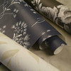 PSW1153RL Wildflower Black Off White Floral Theme Wallpaper from York Premium Peel & Stick Magnolia Home Made in United States