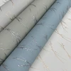 MD7194 Sprigs Eucalyptus Silver Botanical Theme Unpasted  Raised Foil on Non-Woven Wallpaper from Antonina Vella Modern Metals Second Edition