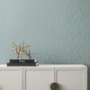 MD7193 Sprigs Smokey Blue Gray Botanical Theme Unpasted  Raised Foil on Non-Woven Wallpaper from Antonina Vella Modern Metals Second Edition