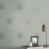 MD7104 Petite Leaves Eucalyptus Silver Botanical Theme Unpasted  Raised Foil on Non-Woven Wallpaper from Antonina Vella Modern Metals Second Edition