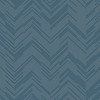 MD7224 Polished Chevron Blue Silver Gray Geometric Theme Unpasted  Raised Foil on Non-Woven Wallpaper from Antonina Vella Modern Metals Second Edition