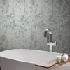 MD7142 Shimmering Foliage Spa Gray Silver Modern Theme Unpasted  Raised Foil on Non-Woven Wallpaper from Antonina Vella Modern Metals Second Edition