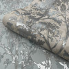 MD7142 Shimmering Foliage Spa Gray Silver Modern Theme Unpasted  Raised Foil on Non-Woven Wallpaper from Antonina Vella Modern Metals Second Edition