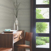 OI0626 Tapestry Stitch Linen Gray Off White Traditional Theme Unpasted Non Woven Wallpaper from New Origins Made in United States