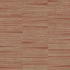 OI0662 Line Stripe Brick Brown Grasscloth Theme Unpasted Non Woven Wallpaper from New Origins Made in United States