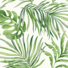 PSW1412RL Paradise Palm Peel and Stick Wallpaper Green Off White Farmhouse Style Wall Covering by Simply Candice Made in United States
