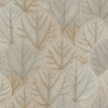 PSW1425RL Leaf Concerto Peel and Stick Wallpaper Warm Taupe Brown Farmhouse Style Wall Covering by Simply Candice Made in United States
