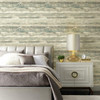 PSW1105RL High Tide Premium Peel and Stick Wallpaper Taupe Blue Modern Style Wall Covering by Simply Candice Made in United States