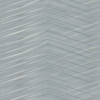 DT5051 Glistening Chevron Non Woven Smokey Blue Silver Unpasted Paper Geometric Wallpaper from Candice Olsen After Eight Collection Made in United States