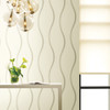 DT5112 Unfurl Off White Cream Unpasted Non Woven Contemporary Wallpaper from Candice Olsen After Eight Collection Made in United States
