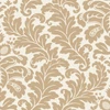 DT5045 Modern Romance Gold Off White Unpasted Non Woven Botanical Wallpaper from Candice Olsen After Eight Collection Made in United States