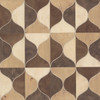 DT5003 Burlwood Ogee Warm Neutral Brown Unpasted Grasscloth Contemporary Wallpaper from Candice Olsen After Eight Collection Made in United States