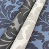 DT5044 Modern Romance Black Gray Unpasted Non Woven Botanical Wallpaper from Candice Olsen After Eight Collection Made in United States