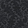 DT5044 Modern Romance Black Gray Unpasted Non Woven Botanical Wallpaper from Candice Olsen After Eight Collection Made in United States