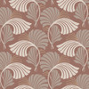 DT5131 Dancing Leaves Clay Red Beige Unpasted Non Woven Botanical Wallpaper from Candice Olsen After Eight Collection Made in United States