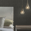 DT5091 Dazzle Black Gray Unpasted Non Woven Contemporary Wallpaper from Candice Olsen After Eight Collection Made in United States