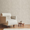 ND3059N Tesselle Gray Beige Industrial Theme Unpasted Vinyl Wallpaper from Natural Digest